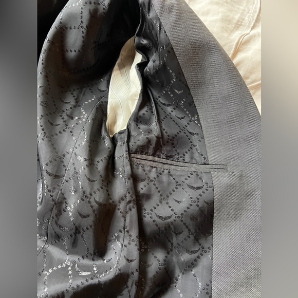 ZADIG & VOLTAIRE VIVA BIS GRAY BLAZER LOVE EMBELLISHED - Picture 8 of 9